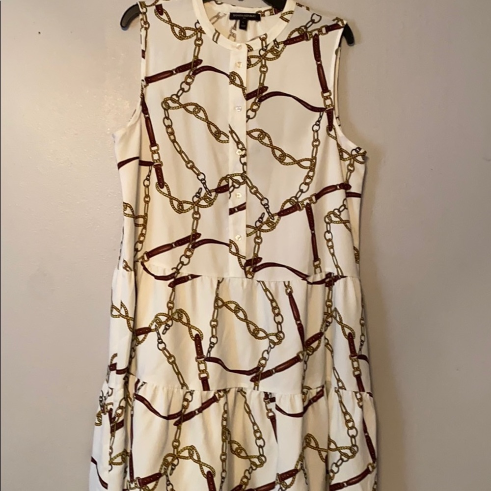 Scarf Print SL Dress